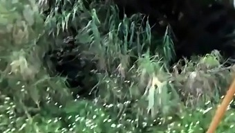 An enema game with a japanese amateur girl in the open air