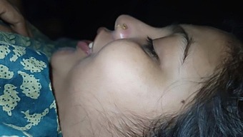 The most beautiful caring husband and wife love each other very much, newly married couple.