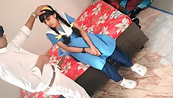 A young girl is fucking with her teacher in uniform