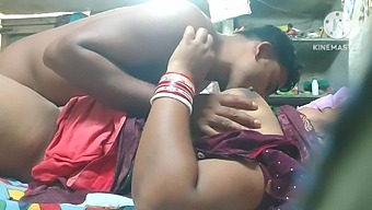 An indian couple has amazing sex in the village, showcasing raw passion.